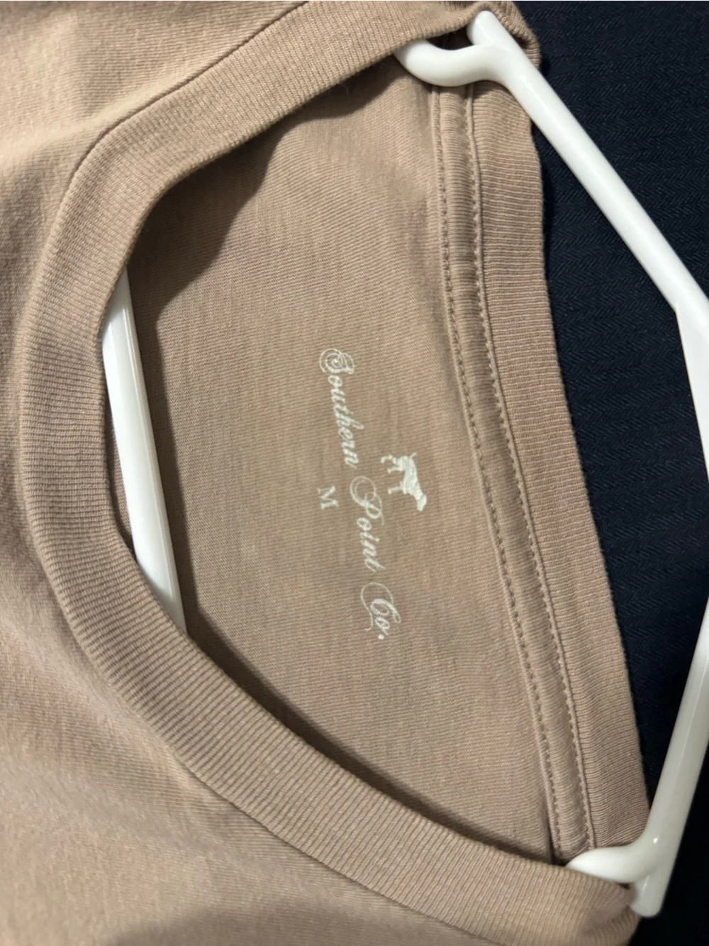 Southern Point Co. Men's Long Sleeve Pocket Tee — Tan